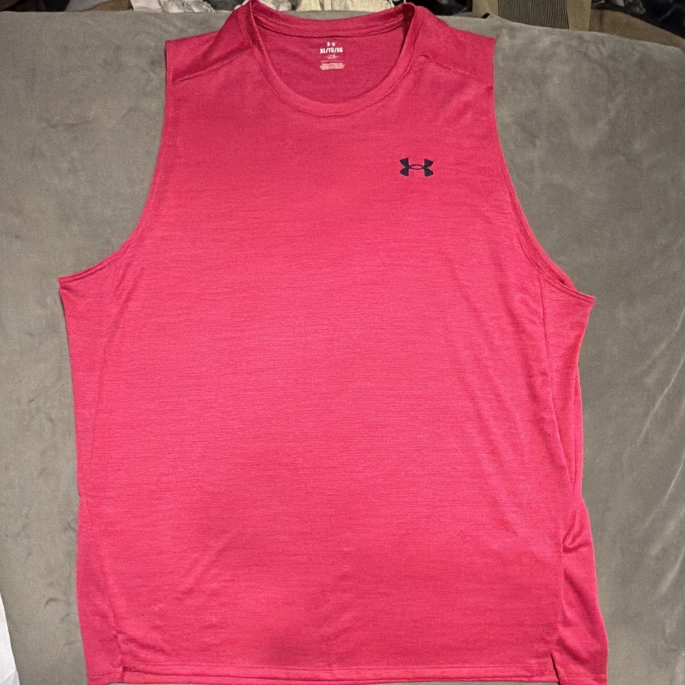 Under Armour Men's Tech Vent Tank Top Pink Sz XL
